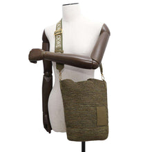 Load image into Gallery viewer, LOEWE Slit bag 2WAY tote bag basket bag OliveA685453X12 Raffia Calf Leather Size Mini
