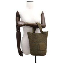 Load image into Gallery viewer, LOEWE Slit bag 2WAY tote bag basket bag OliveA685453X12 Raffia Calf Leather Size Mini
