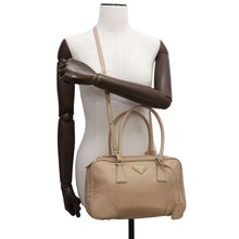 Load image into Gallery viewer, PRADA Re-Edition 1978 Medium Double Handle Handbag Beige1BB115 Nylon Saffiano LeatherLeather
