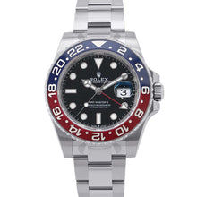 将图像加载到图库查看器中，ROLEX GMT MasterII W40mm Stainless Steel Black Dial126710BLRO
