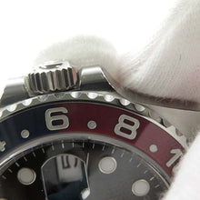 将图像加载到图库查看器中，ROLEX GMT MasterII W40mm Stainless Steel Black Dial126710BLRO
