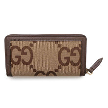 Load image into Gallery viewer, GUCCI Jumbo GG Bamboo Zip Around Long Wallet Brown658634 Canvas/Leather
