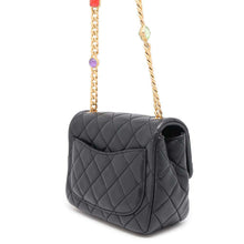 Load image into Gallery viewer, CHANEL Mini Matelasse ChainShoulder Bag BlackAS2379 Lambskin Size 17
