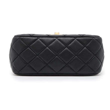 Load image into Gallery viewer, CHANEL Mini Matelasse ChainShoulder Bag BlackAS2379 Lambskin Size 17
