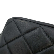 Load image into Gallery viewer, CHANEL Mini Matelasse ChainShoulder Bag BlackAS2379 Lambskin Size 17
