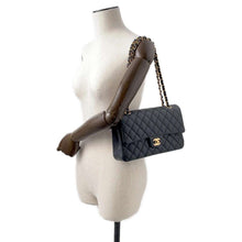 Load image into Gallery viewer, CHANEL Matelasse W Chain W Flap Shoulder Bag BlackA01112 Lambskin Size 25
