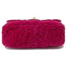 Load image into Gallery viewer, CHANEL Camellia Mini Flap Bag Red Velvet Size 20
