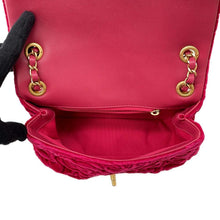 Load image into Gallery viewer, CHANEL Camellia Mini Flap Bag Red Velvet Size 20
