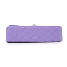 Load image into Gallery viewer, CHANEL Matelasse W Flap ChainShoulder Bag PurpleA01112 Caviar Leather Size 25
