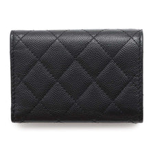 Load image into Gallery viewer, CHANEL Matelasse Classic Small Flap Wallet BlackAP0230 Caviar Leather
