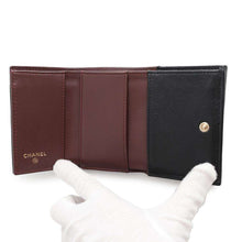 Load image into Gallery viewer, CHANEL Matelasse Classic Small Flap Wallet BlackAP0230 Caviar Leather
