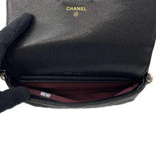 Load image into Gallery viewer, CHANEL Flap Phone Case Chain Wallet BlackAP2096 Caviar Leather
