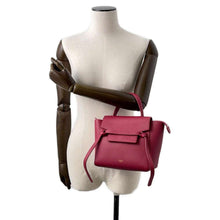 Load image into Gallery viewer, CELINE Belt bag Bordeaux Leather Size Nano
