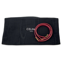 将图像加载到图库查看器中，CELINE Belt bag Bordeaux Leather Size Nano
