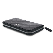 将图像加载到图库查看器中，CHANEL Matelasse round zip long wallet BlackAP0242 Caviar Leather
