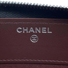 将图像加载到图库查看器中，CHANEL Matelasse round zip long wallet BlackAP0242 Caviar Leather
