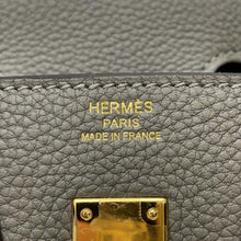 将图像加载到图库查看器中，HERMES Birkin Gris Meyer Togo Leather Size 25
