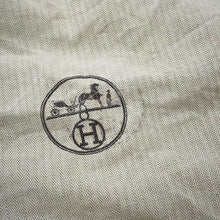 将图像加载到图库查看器中，HERMES Sacked Pansage Navy/Feu Toile Chevrons Canvas
