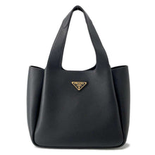 Load image into Gallery viewer, PRADA Vitello Dino Handbag Black1BG335 Leather Size Medium
