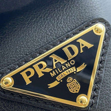 Load image into Gallery viewer, PRADA Vitello Dino Handbag Black1BG335 Leather Size Medium
