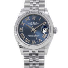 将图像加载到图库查看器中，ROLEX Datejust 31 W31mm Stainless Steel K18WG Bright Blue Dial278274
