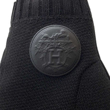 将图像加载到图库查看器中，HERMES Short boots Vol Vert Black Knit Size 38
