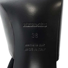 将图像加载到图库查看器中，HERMES Sandals Iconic Black Leather Size 38
