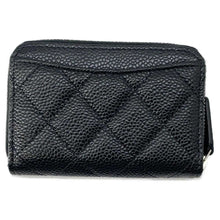 Load image into Gallery viewer, CHANEL Matelasse Classic Zip Coin Purse BlackAP0216 Caviar Leather
