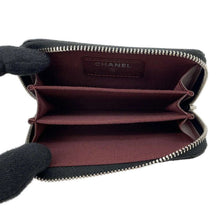 Load image into Gallery viewer, CHANEL Matelasse Classic Zip Coin Purse BlackAP0216 Caviar Leather
