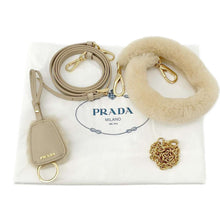 Load image into Gallery viewer, PRADA Re-Nylon Shearling Mini Bag Sand Beige1BC198 Shearling Nylon Leather
