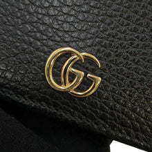 将图像加载到图库查看器中，GUCCI GG Marmont ChainShoulder Bag Black497985 Leather
