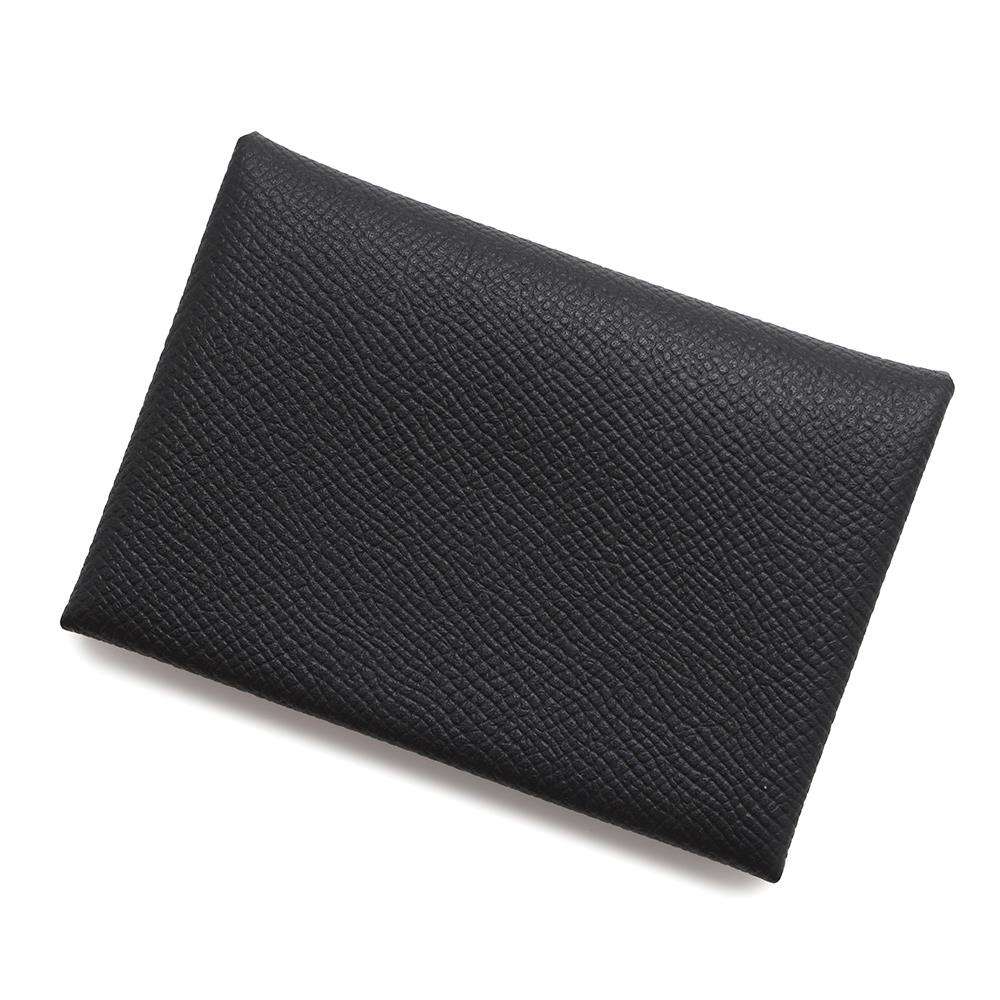 HERMES Calvi Duo Black Epsom