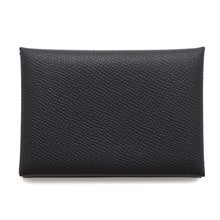 将图像加载到图库查看器中，HERMES Calvi Duo Black Epsom
