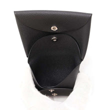 将图像加载到图库查看器中，HERMES Calvi Duo Black Epsom
