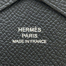 将图像加载到图库查看器中，HERMES Calvi Duo Black Epsom
