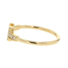 将图像加载到图库查看器中，TIFFANY&amp;Co. T Wire Diamond Ring Size Approximately No. 1460147091 18K Yellow Gold
