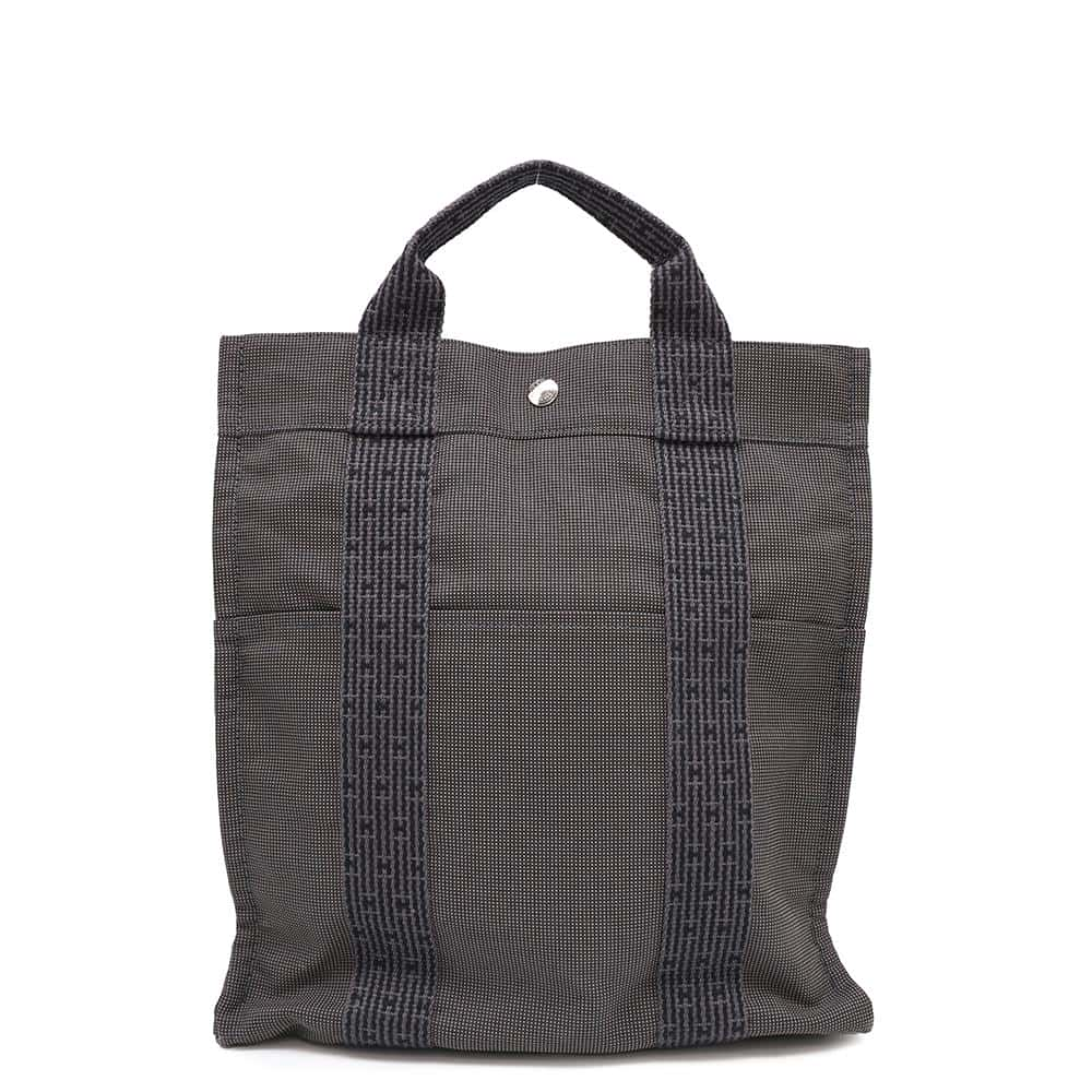 HERMES Her Line Ad Gray Canvas Size MM