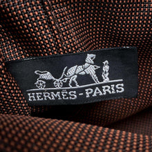 将图像加载到图库查看器中，HERMES Her Line Tote Brown Canvas Size PM
