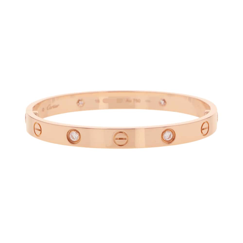 CARTIER Love breath half diamond Size 16B6069916 18K Pink Gold