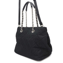 将图像加载到图库查看器中，PRADA Quilted ChainTote Bag Black1BG740 Nylon Leather
