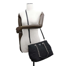 Load image into Gallery viewer, PRADA Quilted ChainTote Bag Black1BG740 Nylon Leather
