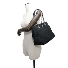 Load image into Gallery viewer, PRADA Quilted ChainTote Bag Black1BG740 Nylon Leather
