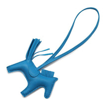 Load image into Gallery viewer, HERMES Rodeo Bag Charm Blue Zanzibar Lambskin Size PM
