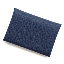 将图像加载到图库查看器中，HERMES Calvi Duo blue navy Epsom
