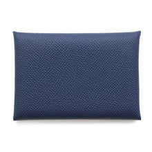 Load image into Gallery viewer, HERMES Calvi Duo blue navy Epsom
