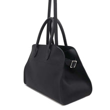 Load image into Gallery viewer, The Row Soft Margaux 12 Handbag BlackW1586 Calf Leather Size W12.6&quot;xH8.9&quot;xD6.9&quot;
