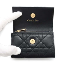 Load image into Gallery viewer, Dior Dior Jolie Glycine Wallet Black Lambskin
