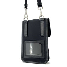 将图像加载到图库查看器中，PRADA Phone holder Black2ZH109 Nylon Leather
