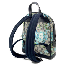 Load image into Gallery viewer, GUCCI GG Blooms Backpack Beige/Blue546327 GG SupremeCanvas Leather
