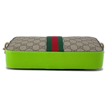 Load image into Gallery viewer, GUCCI Ophidia Small Cross Body Bag Beige/Green699439 Leather GG SupremeCanvas
